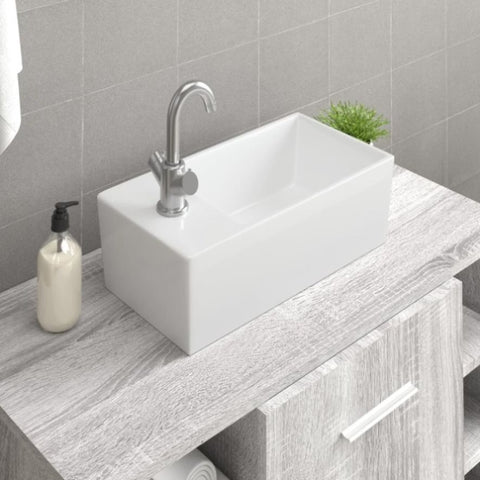 Sink Basin Faucet Ceramic Square 242570