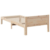 Bed Frame without Mattress 80x200 cm Solid Wood Pine 859226