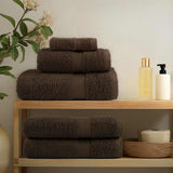 8 Piece Premium Towel Set SOLUND Brown 600 gsm 137540
