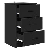 Bedside Cabinet Black 38 x 38 x 66 cm Engineered wood 883375