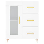 Highboard White 69.5x34x180 cm Engineered Wood 3189493