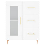 Highboard White 69.5x34x180 cm Engineered Wood 3189493