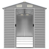 Garden Shed Light grey Galvanised Steel Large Garden Shed 3188246