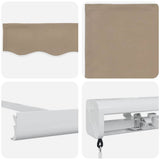 Retractable Awning Beige 300 x 250 cm Fabric and Metal 3330063