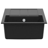 Sink Black 780 x 500 mm 80% Quartz and 20% Resin 42028392
