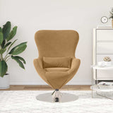 Egg Chair Brown 63 x 73 x 90 cm Velvet 42002732