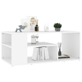 Coffee Table White 100x50x40 cm Engineered Wood 806921