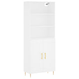 Highboard White 69.5x34x180 cm Engineered Wood 3189941
