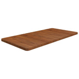 Bathroom Countertop Dark Brown 100x50x2.5cm Treated Solid Wood 343053
