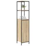 Bathroom Cabinet with Shelves Sonoma Oak 36x35x165 cm 861908