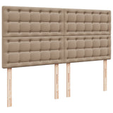 Box Spring Bed with Mattress Cappuccino 200x200 cm Faux Leather 3290739