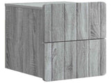 Wall-Mounted Bedside Cabinet 2 pcs Grey Sonoma Engineered Wood 898308