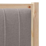 Upholstered Headboard Brown 80 cm Solid Pine Wood 879092