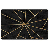 Rug Washable Black and Gold 190x300 cm 136619