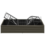 Electric Adjustable Bed Frame Grey 190 x 90 x 33.5 cm Steel 42037331