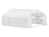 Walk-In Polytunnel Greenhouse Warm House Garden Tunnel Shelter Plant Shed with Door and Windows, T3398P311615