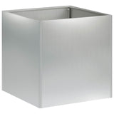 Garden Planter 2 pcs Silver 35 x 35 x 35 cm Galvanised Steel 8004963