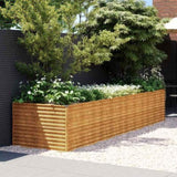 Garden Raised Bed 386x100x69 cm Corten Steel 152005