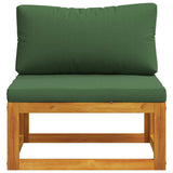 Sectional Middle Sofa with Cushions 100% polyester Solid Acacia 42028320