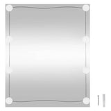 Wall Mirror with LED Lights 50x60 cm Glass Rectangle 3189155