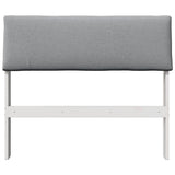 Upholstered Headboard Light Grey 100 cm Solid Pine Wood 879138