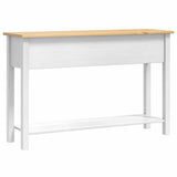 End Table Corona White 114 x 34.5 x 73 cm Solid Pine Wood 42021195