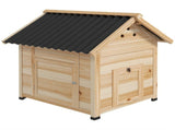 PawHut Wooden Duck House with Double Doors, Openable Roof, Ventilation Holes, Removable Base, T3398P554949