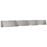 Retaining Wall 4 pcs 100 x 12 x 40 cm Stainless Steel Silver 3449041