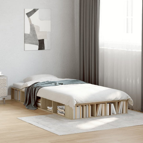 Bed Frame without Mattress Sonoma Oak 90x190 cm Single 3280526