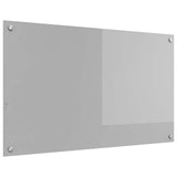 Kitchen Backsplash Light Grey 100 x 60 cm Tempered Glass 42001237