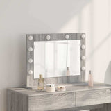 Vanity Mirror Rectangular Grey Sonoma 60 x 45 x 18 cm 868314