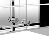 Bathroom Mirror Cabinet, Stainless Steel Wall Mounted Bathroom Storage Cabinet with Double Doors, T3398P330389
