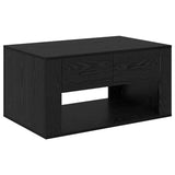 Coffee Table Black Oak 80 x 50 x 40 cm Engineered Wood 881131