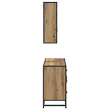 Bathroom Furniture Set 2 pcs Artisan Oak Engineered Wood 3402427