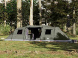 Family Tent Tunnel 6-Person Olive Green Waterproof 4009419