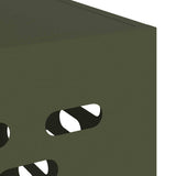 Air Conditioner Cover Olive green 110 x 50 x 105 cm Steel 865914