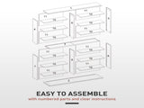 16-Compartment Media Shelf - Black T3398P344743
