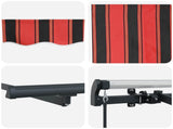 Retractable Awning Orange 250 x 200 cm Fabric 3329376