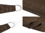 Sunshade Sail 160 g/m Brown 6x6 m HDPE 311774