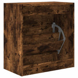 Shoe Cabinet Smoked Oak 60x34x63.5 cm Engineered Wood 839942