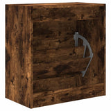 Shoe Cabinet Smoked Oak 60x34x63.5 cm Engineered Wood 839942