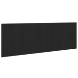 Bed Headboard Black Oak 240 x 1.5 x 80.5 cm Engineered Wood 862085