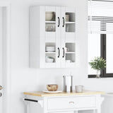 Wall Glass Cabinet LUCCA 2 pcs High Gloss White 60 x 31 x 40 cm 884974
