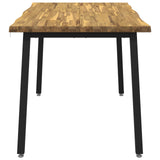 120 x 90 x 75 cm Solid Acacia Wood White and Black Rectangular 937549