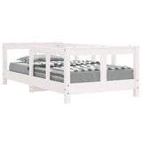 Kids Bed Frame White 70x140 cm Solid Wood Pine 834427