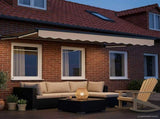 Manual Retractable Awning with LEDs 3.5 x 2 m 3419392