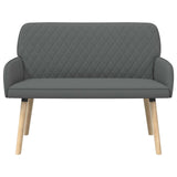 2 Seater Sofa with Solid Wood Legs 2-Seater Dark Grey 42051031