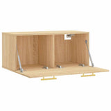 Wall Cabinet Sonoma Oak 80x36.5x35 cm Engineered Wood 830063