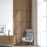 Acoustic Wall Panels 8 pcs Slatted 60.5x60 cm Oak Veneer 42002582