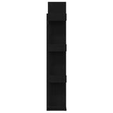 Bookcase Black Oak 48 x 25.5 x 140 cm Engineered Wood 862681